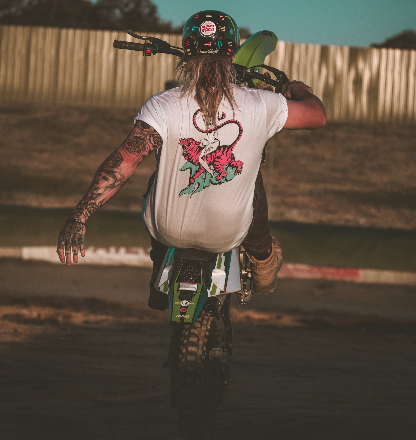 Ride 'Em Tiger Unisex Tee, White