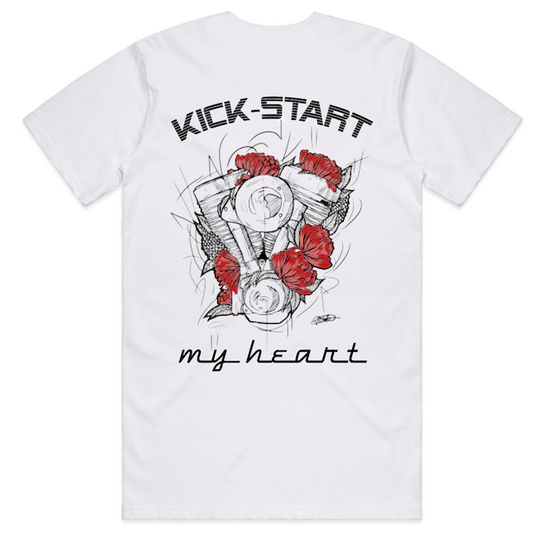 Kick-Start My Heart Unisex Tee, White