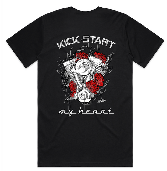 Kick-Start My Heart Unisex Tee, Black