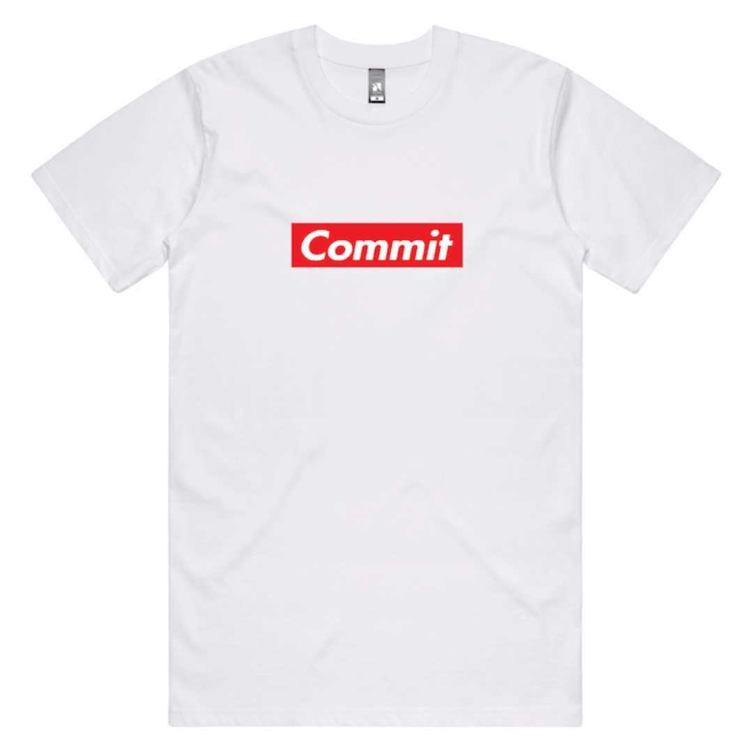 Commit Unisex Tee - White