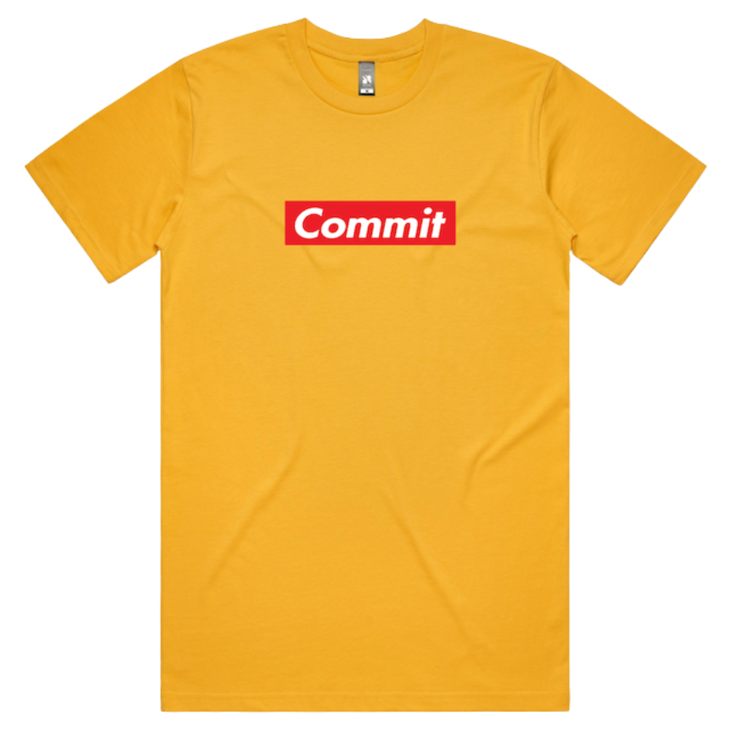 Commit Unisex Tee - Gold